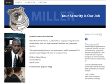 Tablet Screenshot of millerprotectiveservices.net